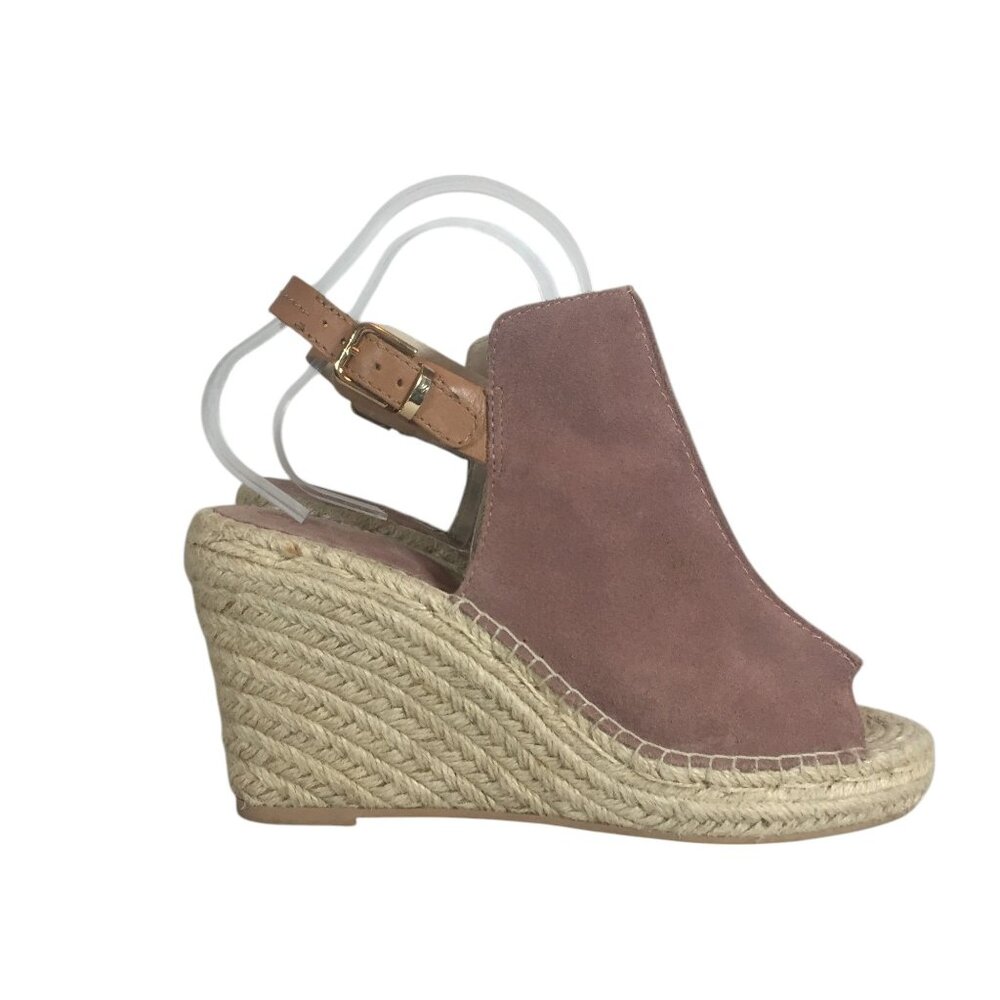 Seychelles Womens 9 Wedge 3.5" Espadrille Pink-Lavender Leather